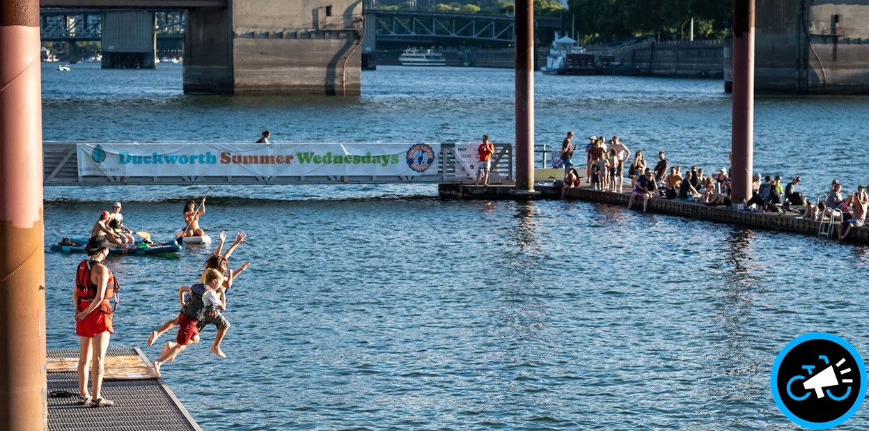 User-uploaded image for Bike to Swim in the Willamette River -- Bicycle in your Bathing Suit, Spin to Swim, Pedal to Plunge -- Duckworth Summer Swim WEDNESDAYS